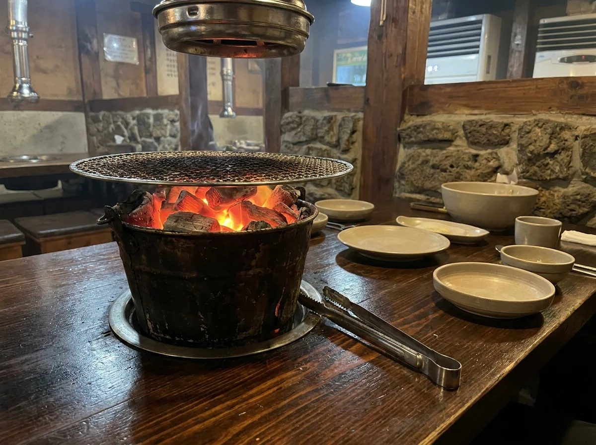 참숯 화덕
