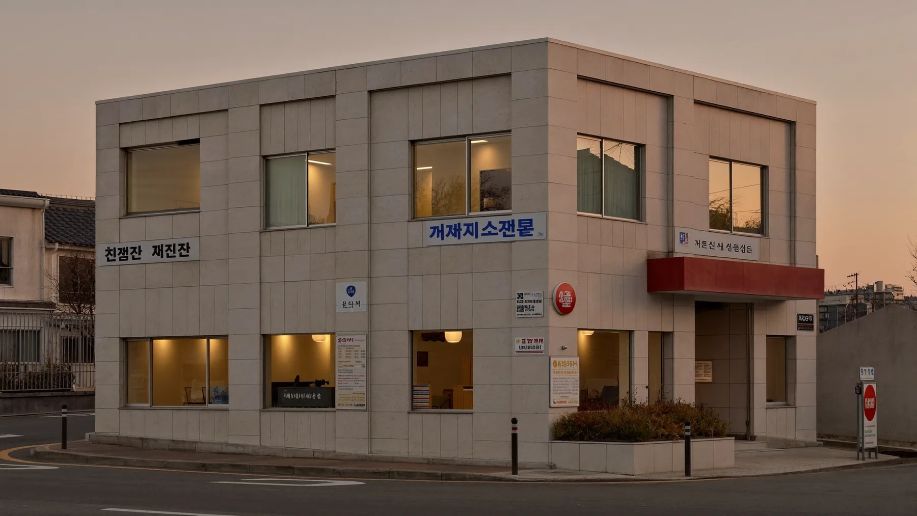 다솜 동물병원이 있는 해운대 건물 외관